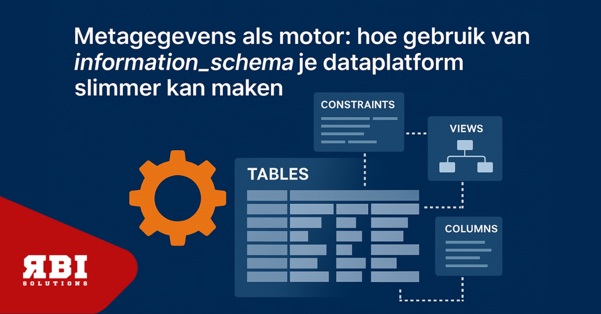 Metagegevens als motor: hoe gebruik van information_schema je dataplatform slimmer kan maken